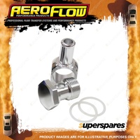 Aeroflow Alloy Banjo With Bolt 5/8" To 3/8" Silver for Edelbrock Carb