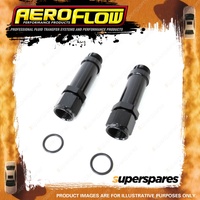 Aeroflow Carburettor Adapters Female Barry Grant / Demon -8 AN Black