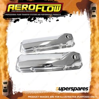 Aeroflow Chrome Steel Valve Covers for Ford 302 / 351 Cleveland AF1821-5051