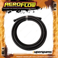 Aeroflow 200 Series PTFE Teflon SS Braided Hose Black 1 M/3ft 3-3/8" -3 AN