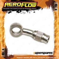 Aeroflow Stainless Steel 20 Degree 10mm 3/8" Banjo To -3AN Teflon Hose End