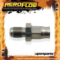 Aeroflow Straight Stainless Steel Male Hose End 3/8" -24 To -3AN Hose Fitting