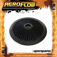 Aeroflow Black Full Flow Air Filter Top Plate 14 Inch Dia Washable