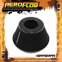 Aeroflow Brand Universal Tapered 6" 152mm Clamp-On Filter - Black