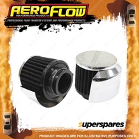 Aeroflow Chrome Clamp On Breather With Shield 3" 76.2mm Od 63.5 H 38.1 Id