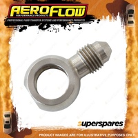 Aeroflow Straight Ssteel 11.2mm 7/16" Banjo To -3AN Male Brake Fitting