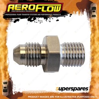 Aeroflow Stainless Steel Dual Seat Adapter Fitting -4AN M10 X 1.0mm