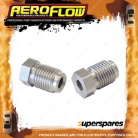 Aeroflow Stainless Steel Inverted Flare Tube Nut 9/16"-18 To 3/16" Hard Line