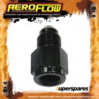 Aeroflow Straight Female NPT To Male Adapter 1/8" To -3AN Black Finish