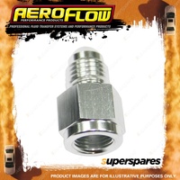 Aeroflow Straight Female NPT To Male Adapter 1/8" To -3AN Silver Finish