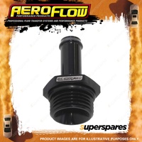 Aeroflow Black ORB to Push On Barb Fitting -6 ORB to 6.35mm 1/4" AN