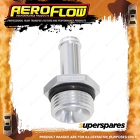 Aeroflow Silver ORB to Push On Barb Fitting -6 ORB to 7.93mm 5/16" AN