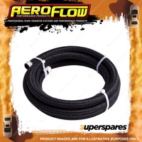 Aeroflow 450 Series Black Braided Light Weight Hose Black 1 M / 3ft 3-3/8" -6