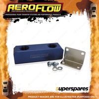 Aeroflow Brand Fuel Block Log Type -8Orb Blue 2 X-8 Side 2X -8 Top