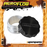 Aeroflow Brand 25.4mm 1" Billet Alloy Weld On Filler with Black Cap