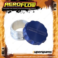 Aeroflow Brand 50.8mm 2" Billet Alloy Weld On Filler with Blue Cap