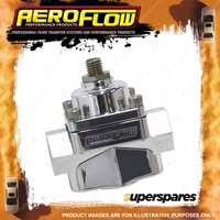 Aeroflow Billet 2-Port Fuel Pressure Regulator With 3/8" NPT ORB Ports Polished