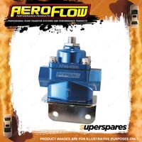 Aeroflow Billet Bypass 2-Port Fuel Pressure Regulator With 3/8" NPT Ports Blue