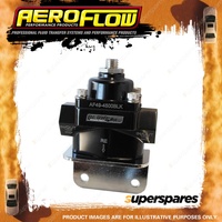 Aeroflow Billet Bypass 2-Port Fuel Pressure Regulator With 3/8" NPT Ports Black