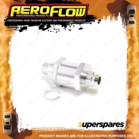 Aeroflow Brand Efi Fuel Pump Check Valve -8 AN M12X1.5mm Silver Finish