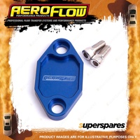 Aeroflow Brand Billet Fuel Pump Block-Off Plate - Blue Suit for for Holden V8