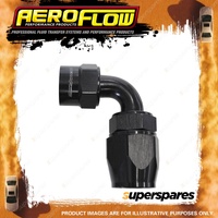 Aeroflow 90 Degree Kryptalon One Piece Full Flow Swivel Hose End Black -4 AN