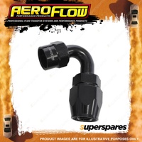 Aeroflow 120 Degree Kryptalon One Piece Full Flow Swivel Hose End Black -8 AN