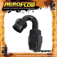 Aeroflow 150 Degree Kryptalon One Piece Full Flow Swivel Hose End Black -4 AN