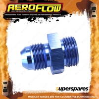 Aeroflow Brand Carburettor Adapter Male 5/8"-20 To -6 AN Blue Fitting