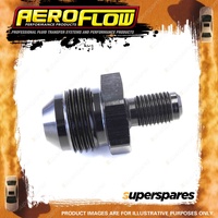 Aeroflow Inverted Seat Adapter Fitting Black Thread 3/8"-24 Inv -8 AN