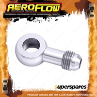 Aeroflow Brand Alloy An Banjo Fitting 10mm or 3/8" to -4 Silver Finish