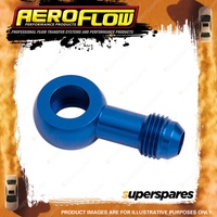 Aeroflow Brand Alloy An Banjo Fitting 10mm or 3/8" to -6 Blue Finish