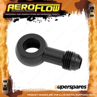 Aeroflow Brand Alloy An Banjo Fitting 10mm or 3/8" to -6 Black Finish