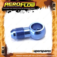 Aeroflow Brand Alloy An Banjo Fitting 1/2"or 12mm to -6 Blue Finish