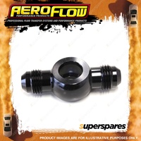 Aeroflow Alloy Double Ended AN Banjo 12mm 1/2" To -6 AN Black Finish