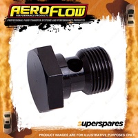 Aeroflow Brand Alloy Banjo Bolt 7/16" - 20 Black Finish Hose Fitting