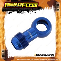 Aeroflow Brand Alloy An Banjos 16mm to -10 Blue Finish Hose Fitting