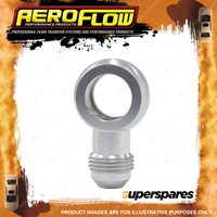 Aeroflow Brand Alloy An Banjos 18mm to -8 Silver Finish Hose Fitting