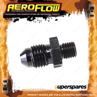 Aeroflow Metric To Male Flare Adapter M8 x 1.0mm to -4 Black Finish