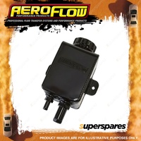 Aeroflow Square Power Steering Reservoir -10 And -6 ORB Ports Black