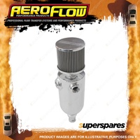 Aeroflow Breather Tank 2X-8Orb 6.5X3.5" Stainless Steel Billet Breather