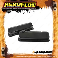 Aeroflow Fabricated Billet Valve Covers Black Finish for Ford AF77-5001BLK-12