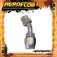 Aeroflow 45 Degree Kryptalon One Piece Full Flow Swivel Hose End Titanium -10 AN