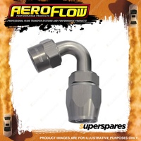 Aeroflow 120 Degree Kryptalon One Piece Full Flow Swivel Hose End Titanium -4 AN