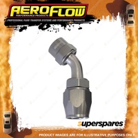 Aeroflow Kryptalon One Piece Full Flow Swivel Hose End 30 Degree Titanium -4AN