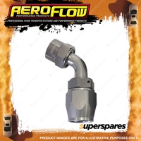 Aeroflow 60 Degree Kryptalon One Piece Full Flow Swivel Hose End Titanium -4AN