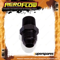 Aeroflow NPT To Straight Male Flare Adapter 3/8" To -4 Black Finish