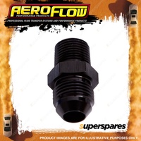 Aeroflow NPT To Straight Male Flare Adapter 1/8" To -4 Black Finish