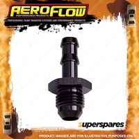 Aeroflow AN Flare To Barb Adapter -6 AN To5/16"7.93mm Black Finish