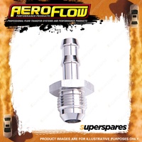 Aeroflow AN Flare To Barb Adapter -6 AN To5/16"7.93mm Silver Finish